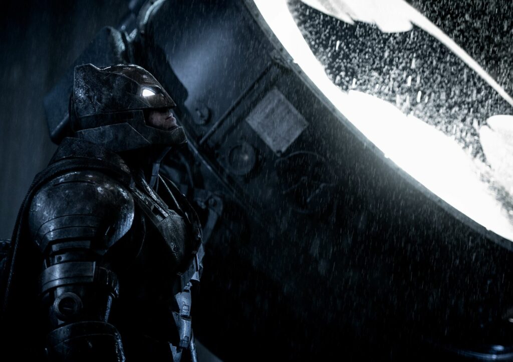 Ben Affleck as Batman in Batman v Superman: Dawn of Justice